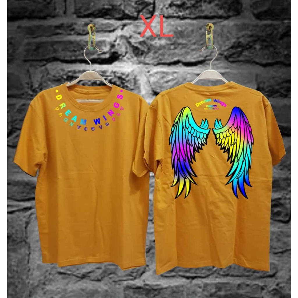 TERBARU KAOS JUMBO / IKKONO STORE/KAOS XL JUMBO KUNING / KAOS DISTRO JEPANG / STREETWEAR JEPANG / AT