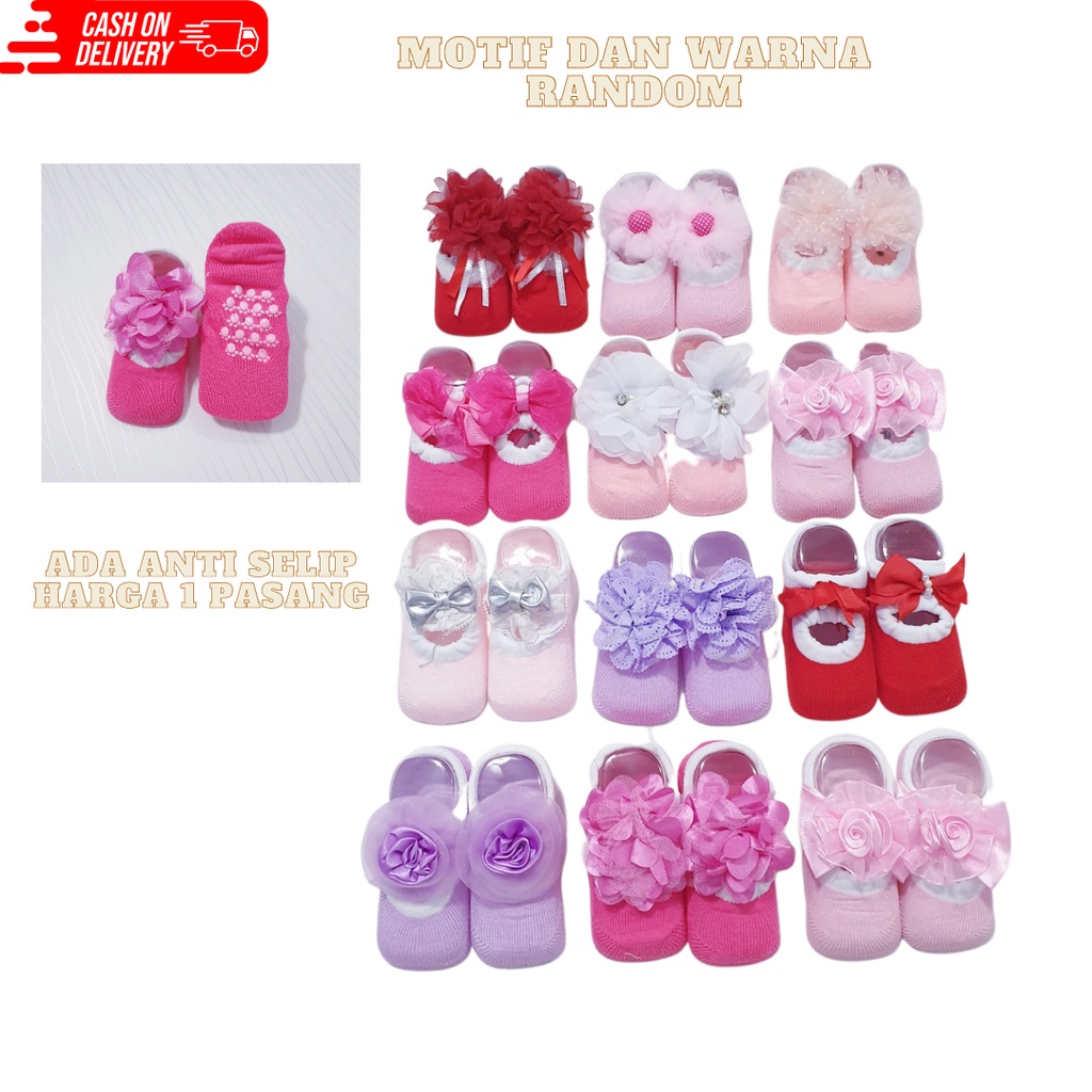 Kaos Kaki Baby Newborn Ada Anti Selip Kaos Kaki Bayi Baju Baby Gracia