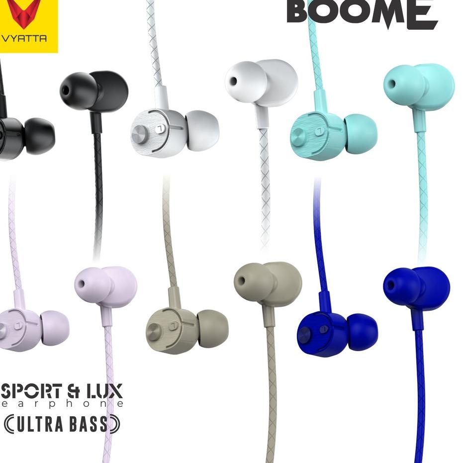 ✧ VYATTA BOOM E HEADSET EARPHONE HANDSFREE ULTRA BASS ❀