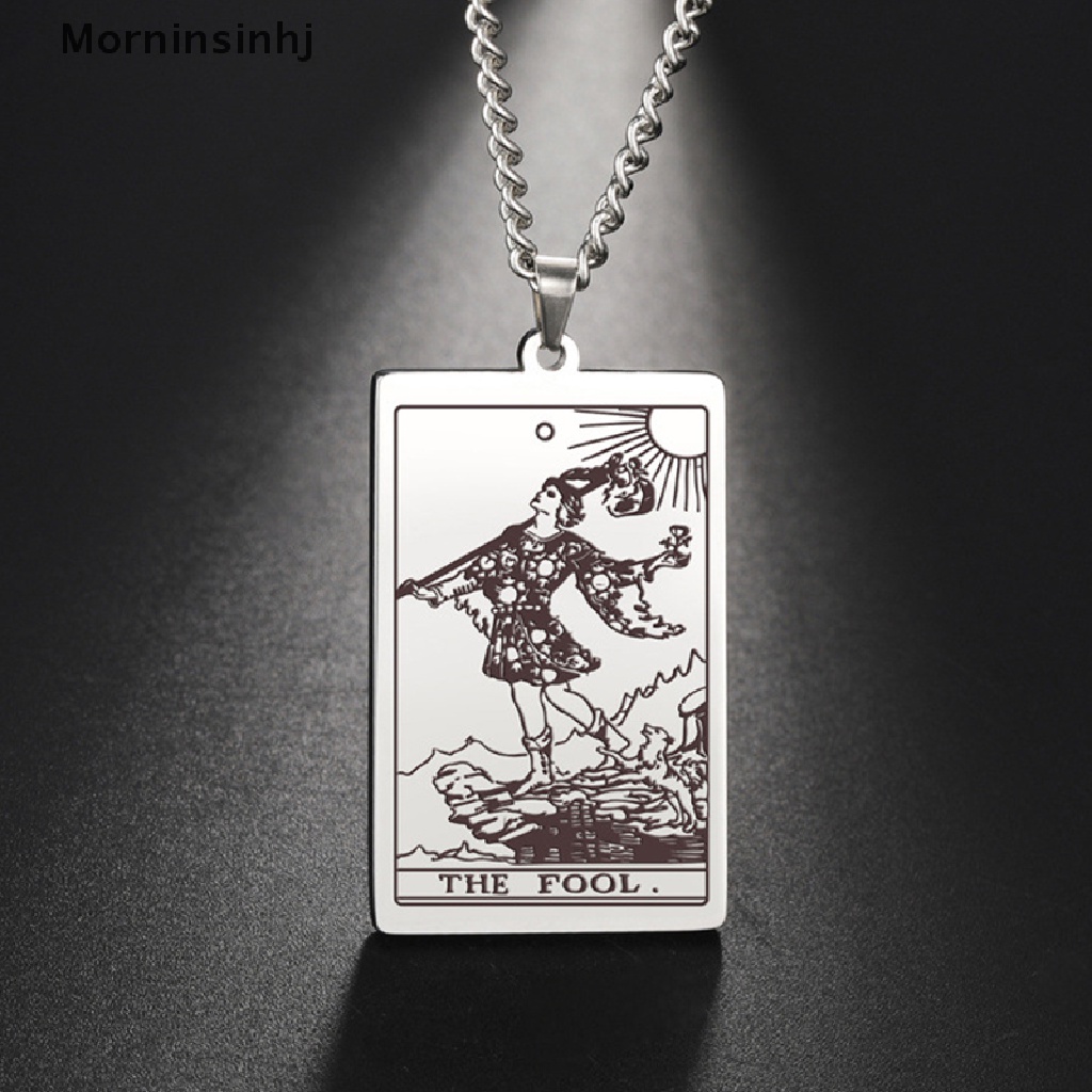 Mornin Kartu Tarot Klasik Liontin Kalung Tarot Cigano Ramalan Kalung Perhiasan id