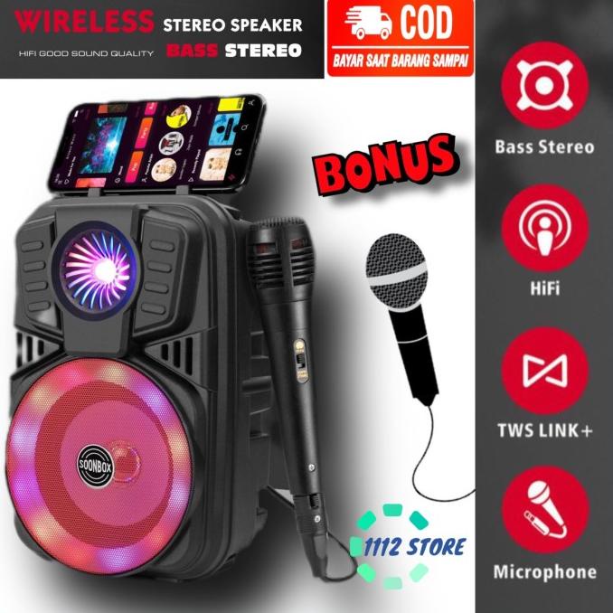 Speaker Bluetooth -Salon Wireless Aktif - Radio Fm - Speaker Wireless