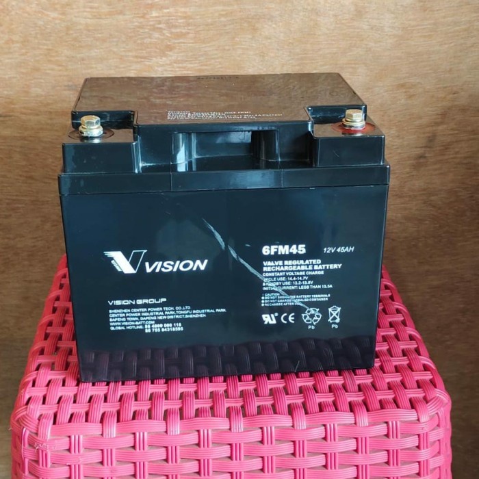 battery vrla vision 12v 45ah