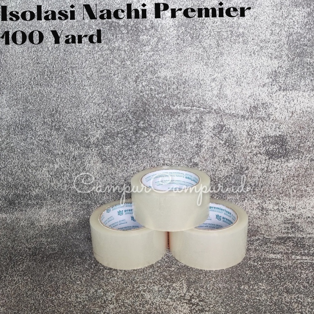 

Lakban Plakban Isolasi Nachi Premier lebar 48 mm panjang 100 yard 2 inch