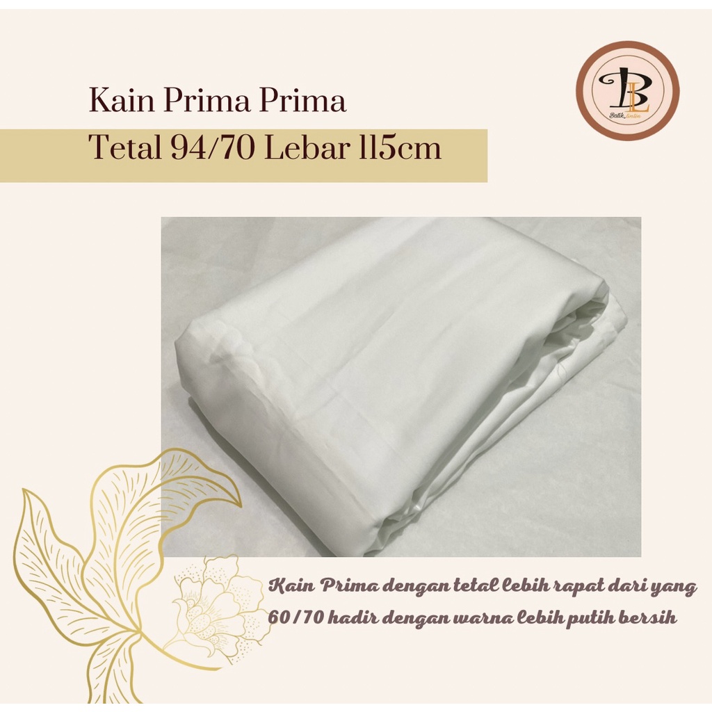 KAIN MORI PRIMA 94/70 (bahan untuk batik)