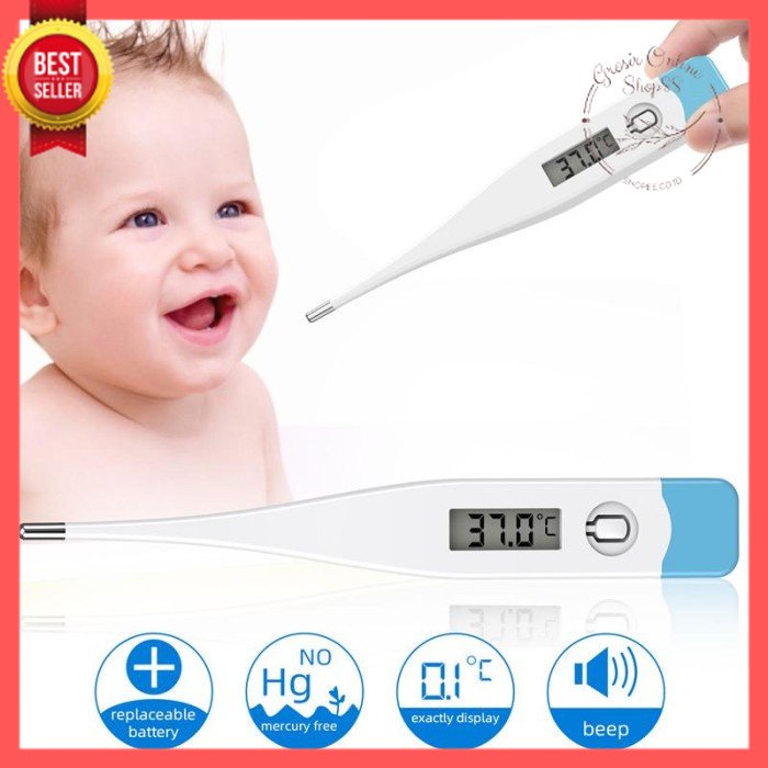 GOS -D406- Termometer Digital Pengukur Suhu Badan Tubuh Bayi Anak