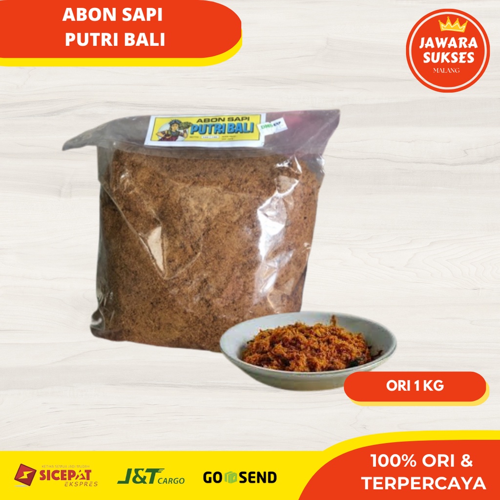 [1 Kg ] Abon Sapi Putri Bali | Abon Sapi Original Cap Putri Bali