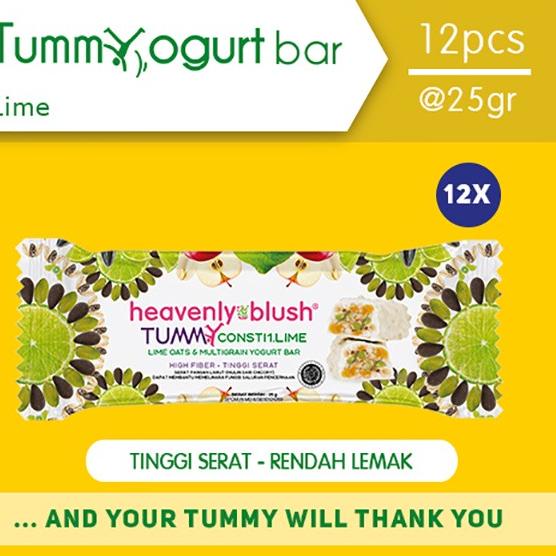 

➧ Yogurt Heavenly Blush Tummy Bar Lime [12 Pcs x 25Gr] ➮
