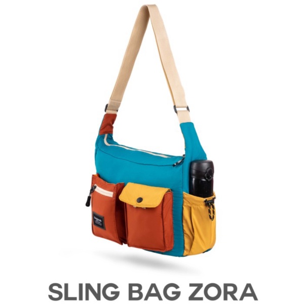 Jual SLING BAG ZORA TAS SELEMPANG TAS BAHU WANITA PRIA KULIAH MULTIFUNGSI - SLING BAG ZORA Murah