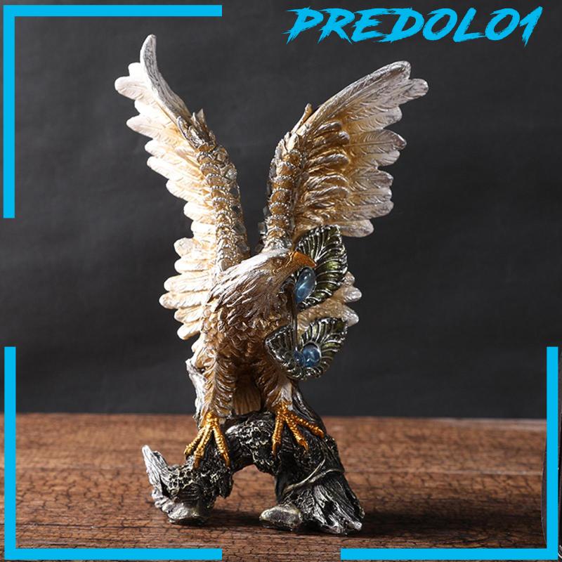 [Predolo1] Patung Burung Elang Koleksi Hias Untuk Ruang Gambar Tabletop Studio