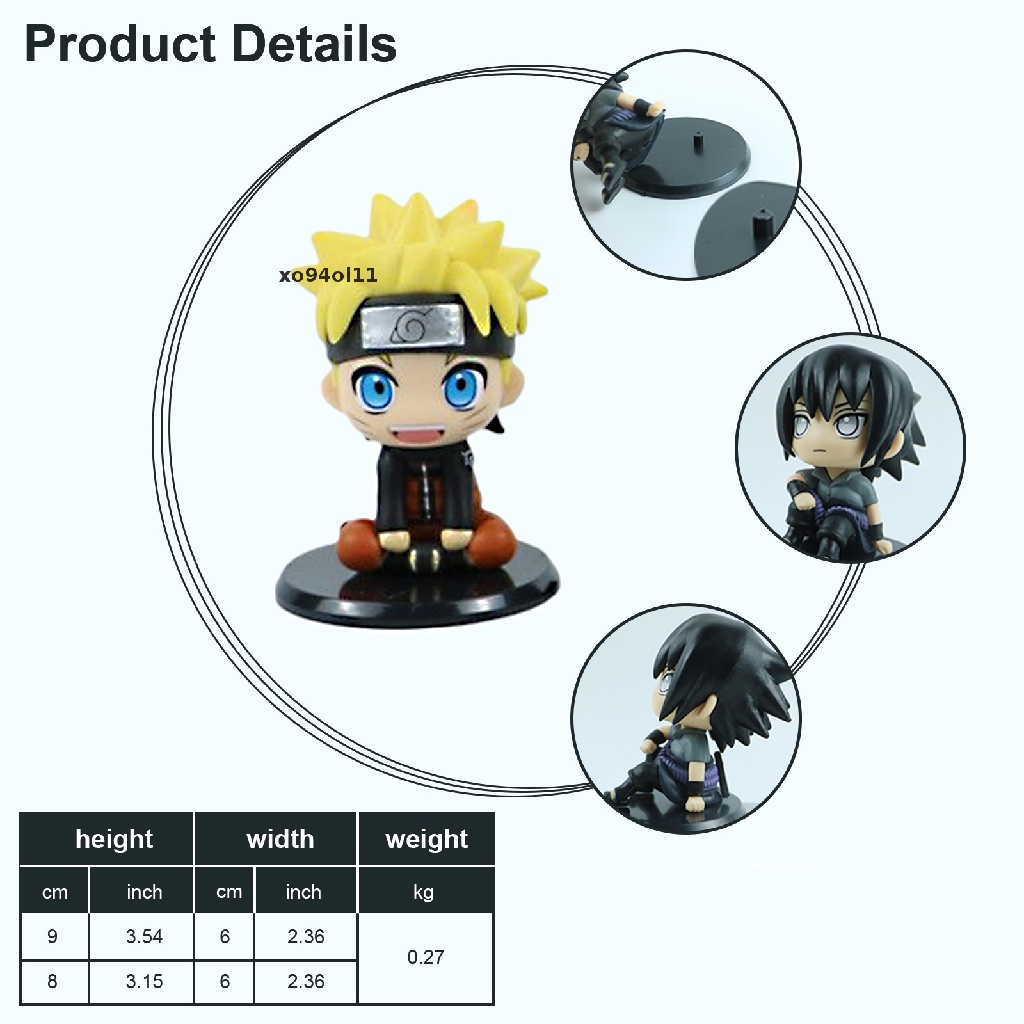 Xo Uzumaki figure set anime action figure Patung Kartun Dekorasi Pesta Hadiah OL