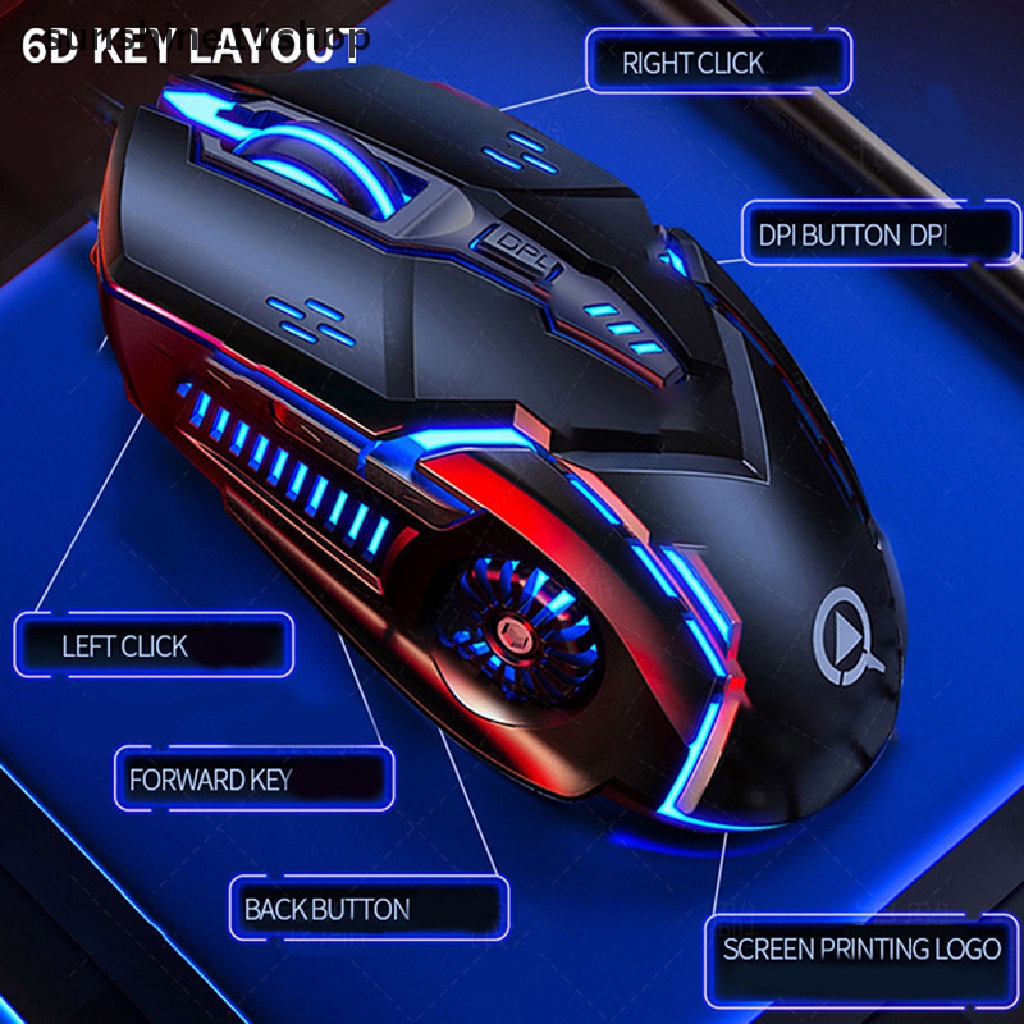 Sho Mouse Laser Untuk PC Gamer Mouse Gaming Mouse Ergonomis Dengan LED Backlit USB Mice N