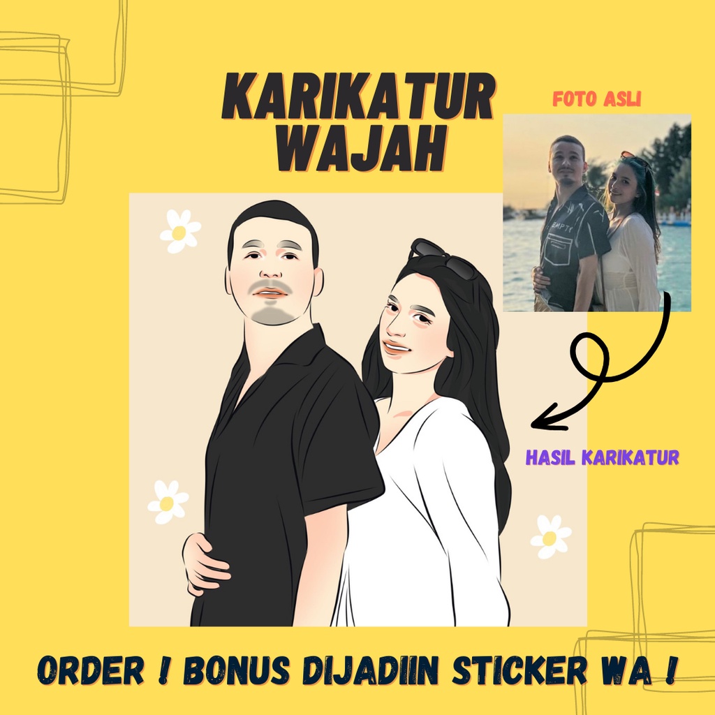 ILUSTRASI WAJAH / KARIKATUR WAJAH