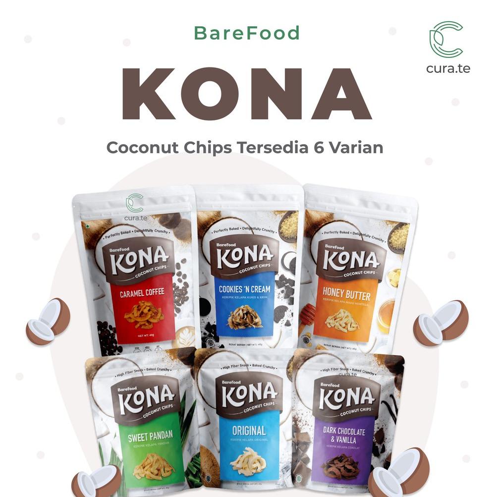 

『MPD』 BAREFOOD KONA COCONUT CHIPS KERIPIK KELAPA | SNACK CEMILAN DIET SEHAT