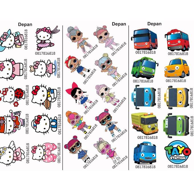 

GROSIR Edible Stamp Stiker Makanan Edible Stiker Edible Image Edible Print Sticker Makanan SPESIAL CUSTOM Satu-satunya