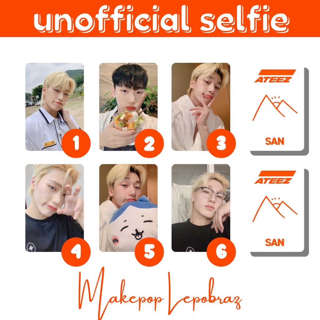 [PART 1] [MIN. 5 PC] ATEEZ UNOFFICIAL SELFIE - BOYFRIENDABLE PC HONGJOONG JONGHO MINGI SAN