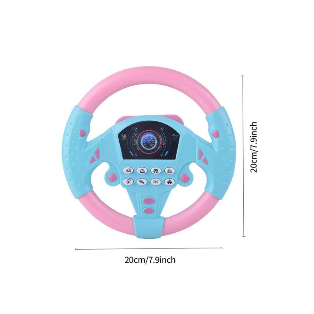 Timekey Musik Mensimulasikan Mengemudi Setir Mobil Mainan Edukasi Dini Cerdas Anak Eletric Mainan Bayi Dengan Suara Vokal Mainan F5X1