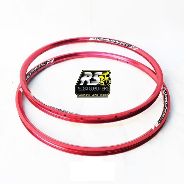 Rim Velg 27.5 Alexrims KD210 32 Hole Rim Velg 27.5inch Disc Brake merah