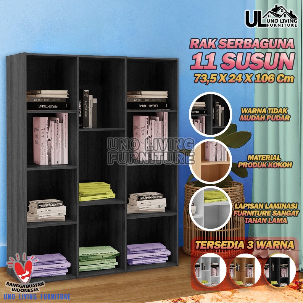 RAK BUKU 11 SUSUN RAK SERBAGUNA RSG 7 RAK 2 PINTU RAK 11 SUSUN SERBAGUNA BUKU SUCITRA RAK MINIMALIS KEBUTUHAN RUMAH RSG 7 SUSUN