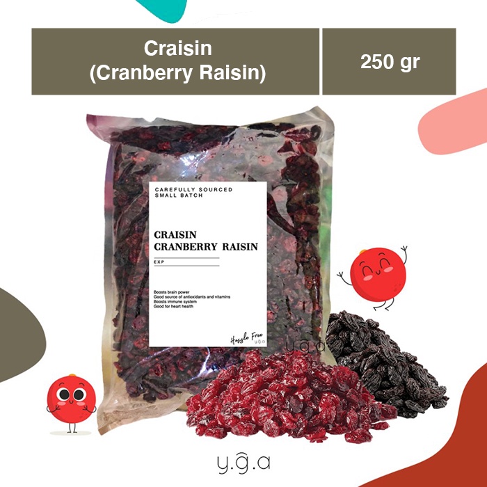 

CRAISIN 250gr / Mix Dried Cranberry dan Raisin