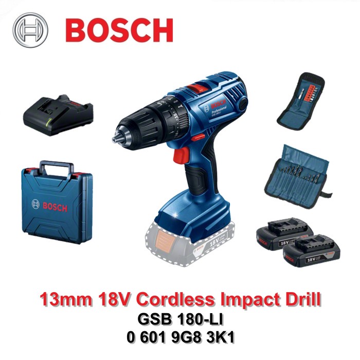 Mesin Bor / Obeng Cordless Bosch GSB 180-LI / GSB 180 LI