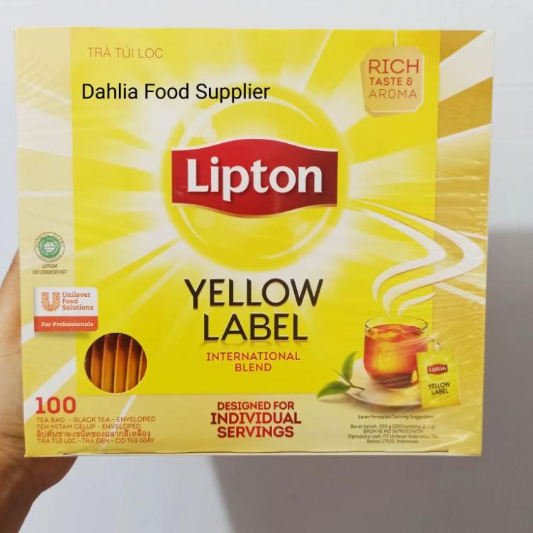 

➸ LIPTON TEA YELLOW LABEL 100 sachet | LIPTON envelope & lipton non envelope - teh celup - teh hijau ▲