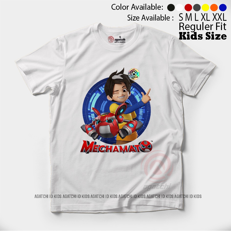 Baju Kaos Atasan Anak Laki - Laki Agatchi Motif Mechamato