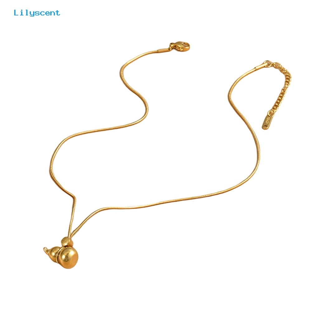 [LS] Liontin Kalung Non Tarnish Bright Luster Menghindari Lembab Geometris Liontin Temperamen Leher Dekorasi Fashion Item Baja Titanium Huruf Rantai Kalung Perhiasan Aksesori