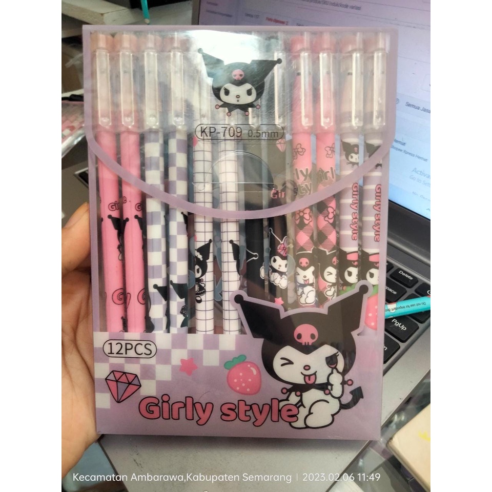 (1PCS) Pulpen Bisa di Hapus Erasable Pen - Ballpoint Gel Hapus - Bolpen Magic