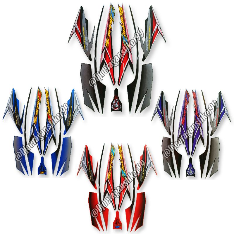 Striping Yamaha Scorpio Z 2006, Lis Stiker Scorpio Z 2006, Polet Stiker Scorpio Z 2006. Stiker Stick