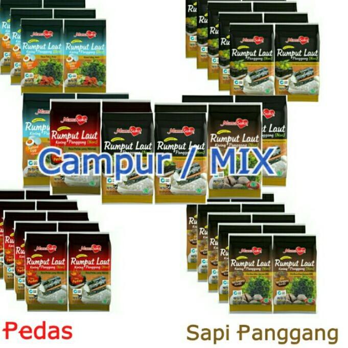 

♀ Paket Hemat 5 Pack Rumput Laut Mamasuka All Variant ◌