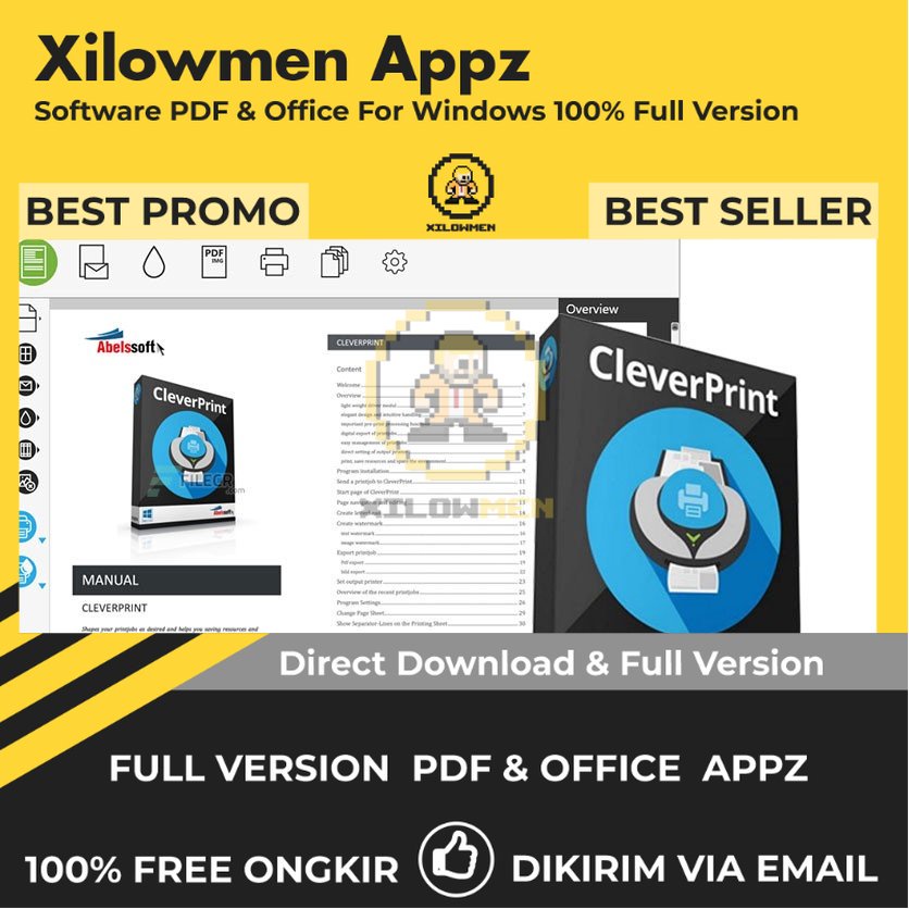 [Full Version]  Abelssoft CleverPrint Pro PDF Office Lifetime Win OS