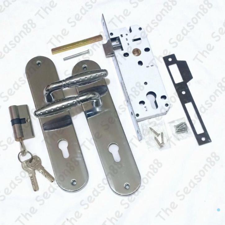 ➥ Kunci Pintu Set Gagang Bulat Kecil Besar - Gagang Pintu Rumah ⅍
