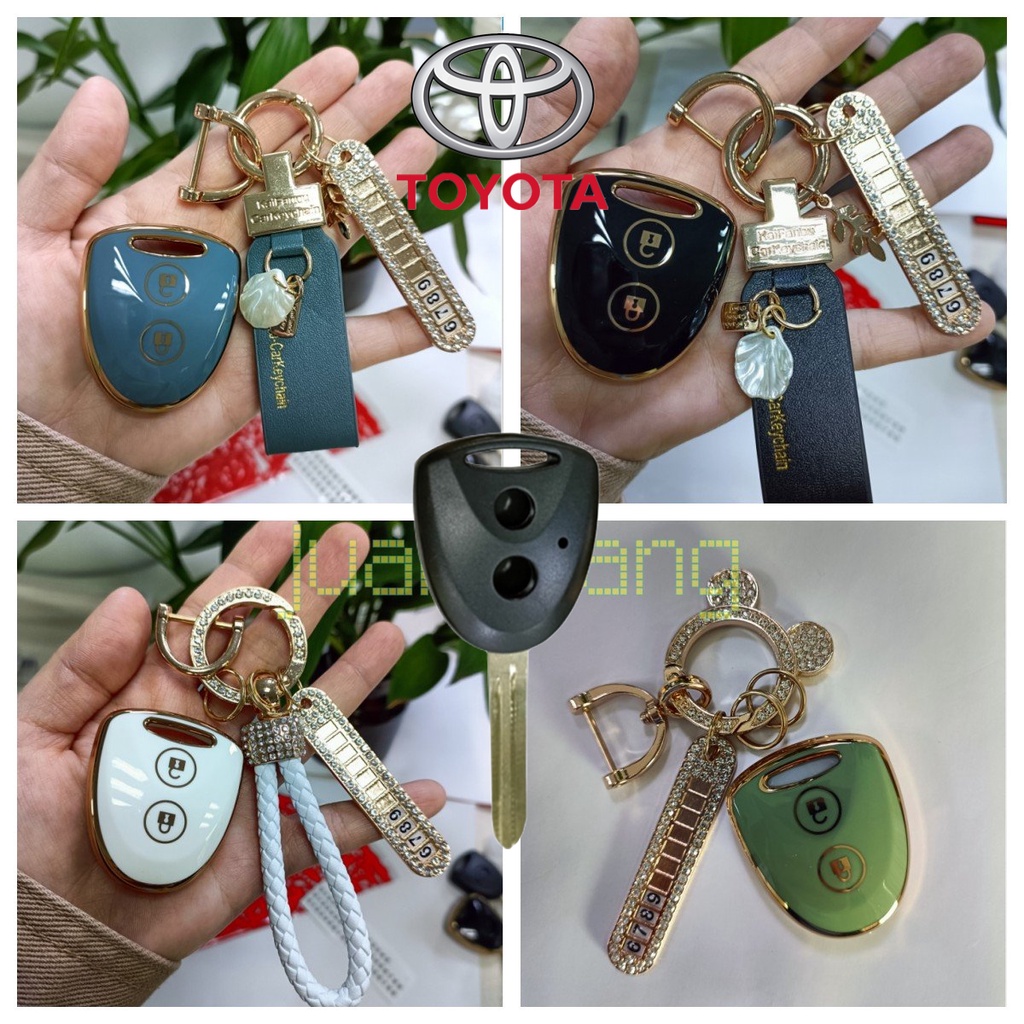 Cover Case Kunci Mobil Toyota Avanza Cinci Grand Wigo DAIHATSU SIGRA Remote TPU Car Key Holder Keychain Gantungan Kunci Aksesoris