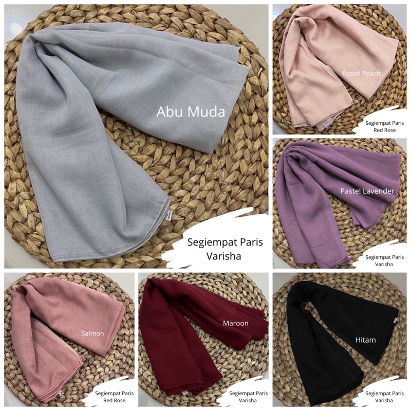 Hijab Paris Daily | Segiempat Paris Red Rose