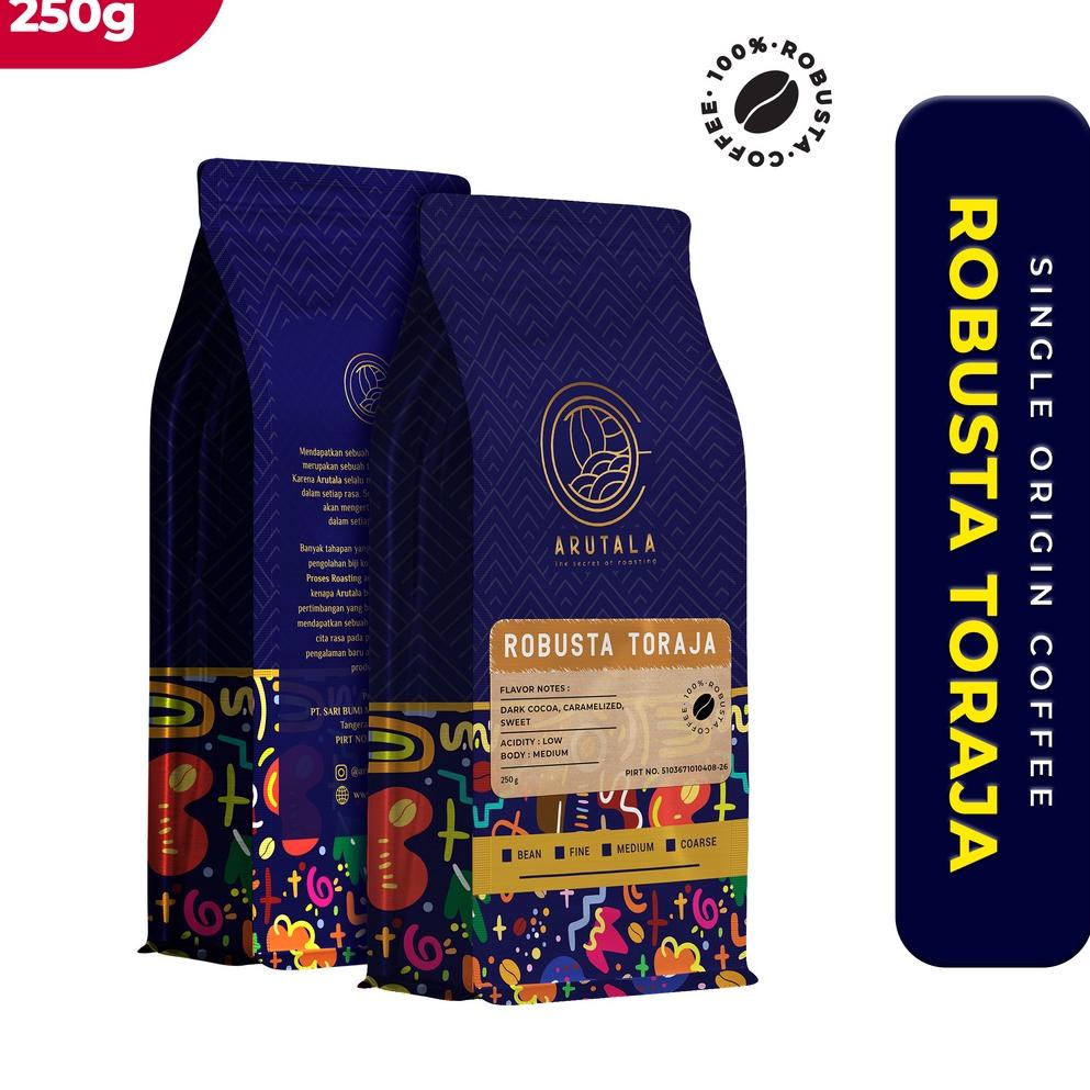

Banjir Promo 2.2 ARUTALA Kopi Toraja Rantebua Robusta Coffee 250 gram .,,.,.,