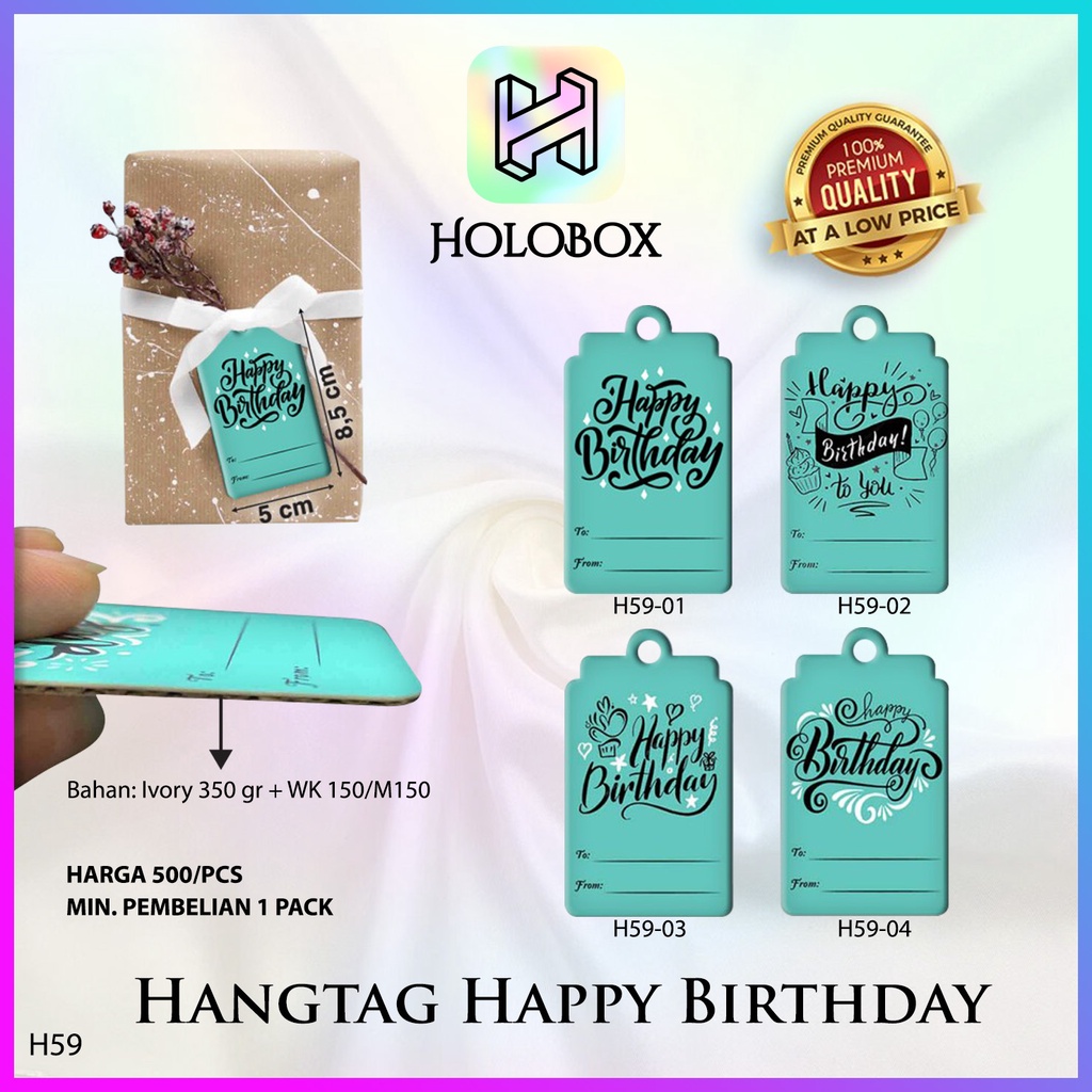 

Hangtag|Hangtag Murah|Hangtag Happy Birthday|Hangtag Ulang Tahun H59