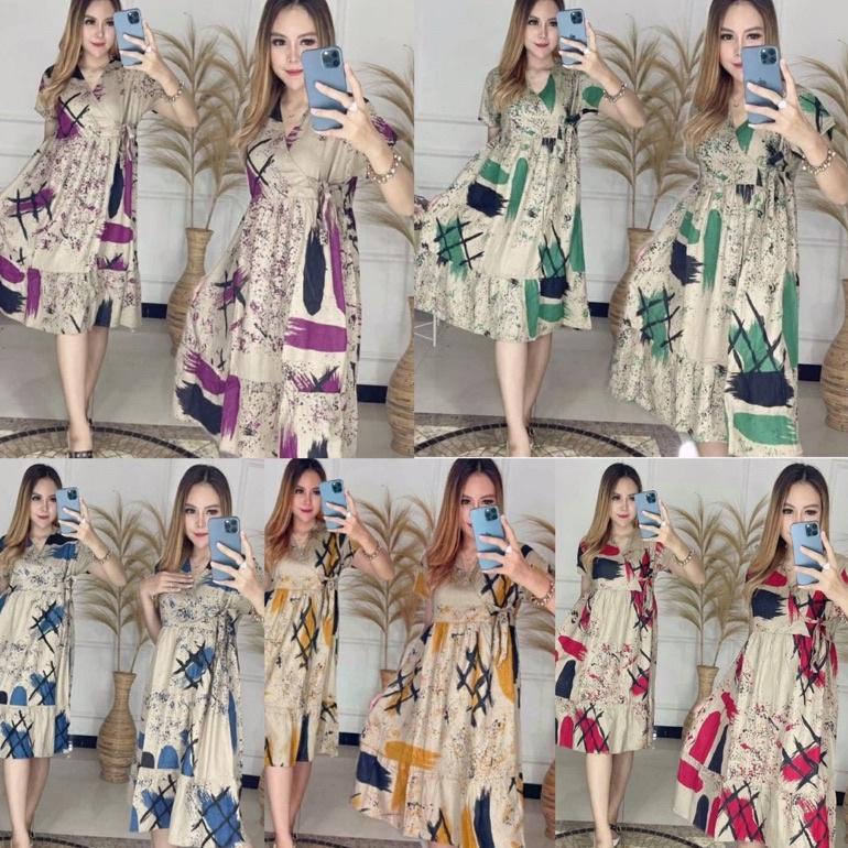 STOK TERBATAS DASTER KIMONO RUFFLE || DRESS KIMONO || DASTER KIMONO LD 110 || DASTER KEKINIAN MURAH
