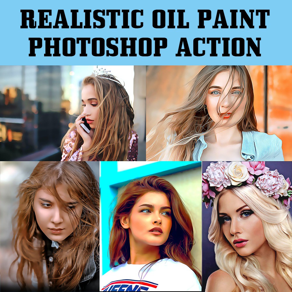 

NS Realistic Oil Paint Photoshop Action | Easy Customise