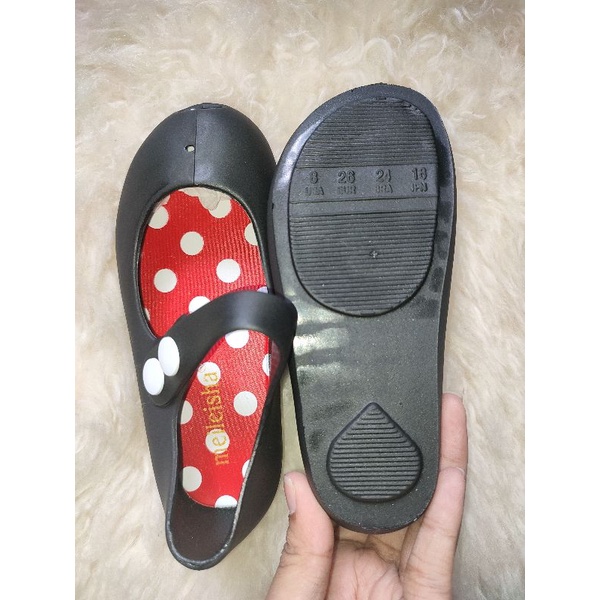 Sepatu Anak Kancing Jepret full black Meileisha (23-30)