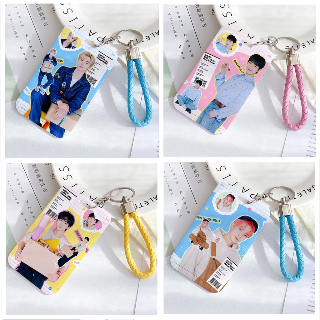 Enhypen ID Card Holder HEESEUNG JUNGWON SUNGHOON SUNOO JAKE JAY NIKI Polaroid Postcard Holder Kpop Idol Photocard Holder