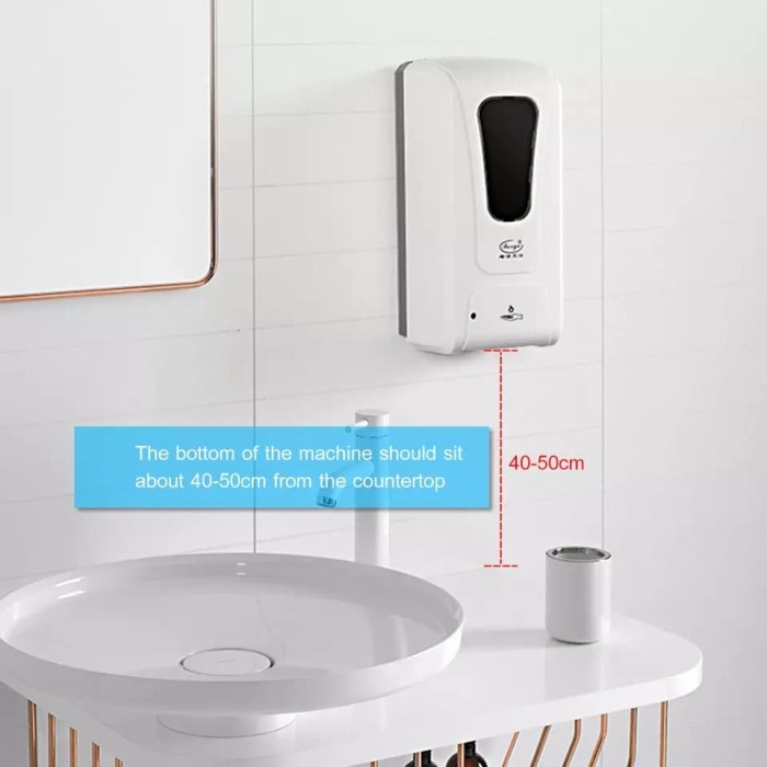 AUTOMATIC HAND SANITIZER TEMPAT SANITIZER & ALKOHOL SENSOR LIQUID