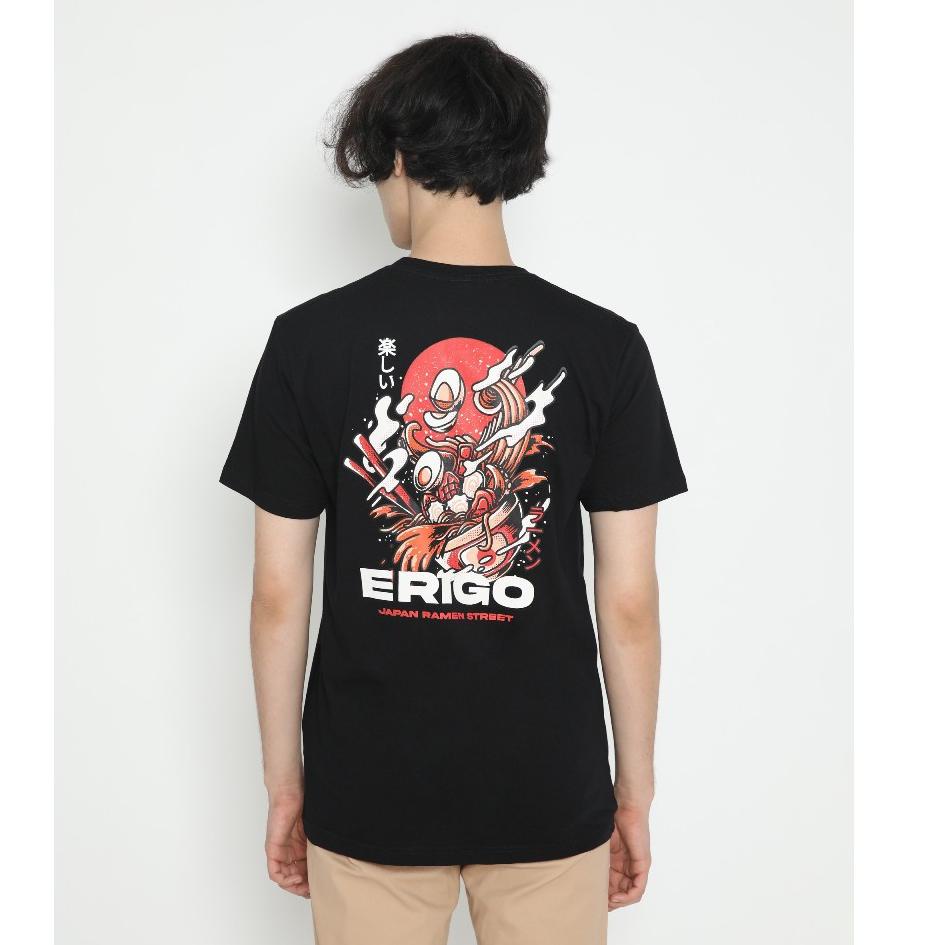 SALE TERBATAS Erigo T-Shirt Ramen Street Black