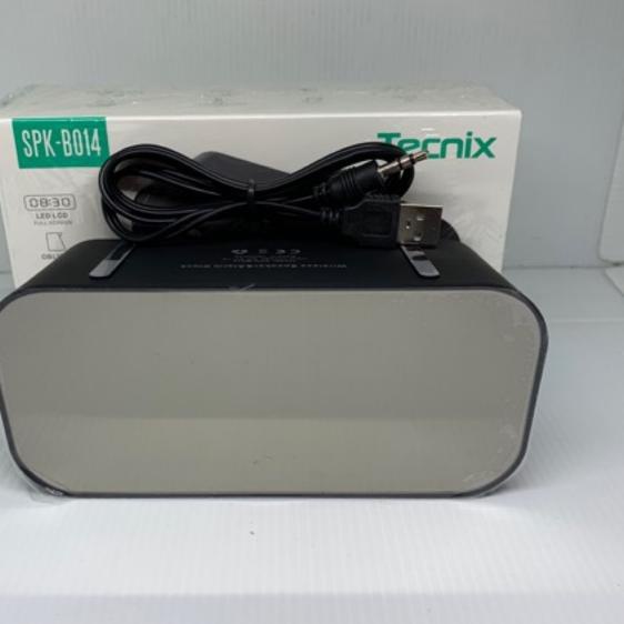 ● TECNIX SPK-B014 BLUETOOTH SPEAKER TIMER DOUBLE ALARM CLOCK ✰