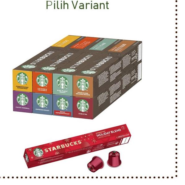 

♩ Pilih Varian Nespresso® Starbucks® Coffee Capsule ☎