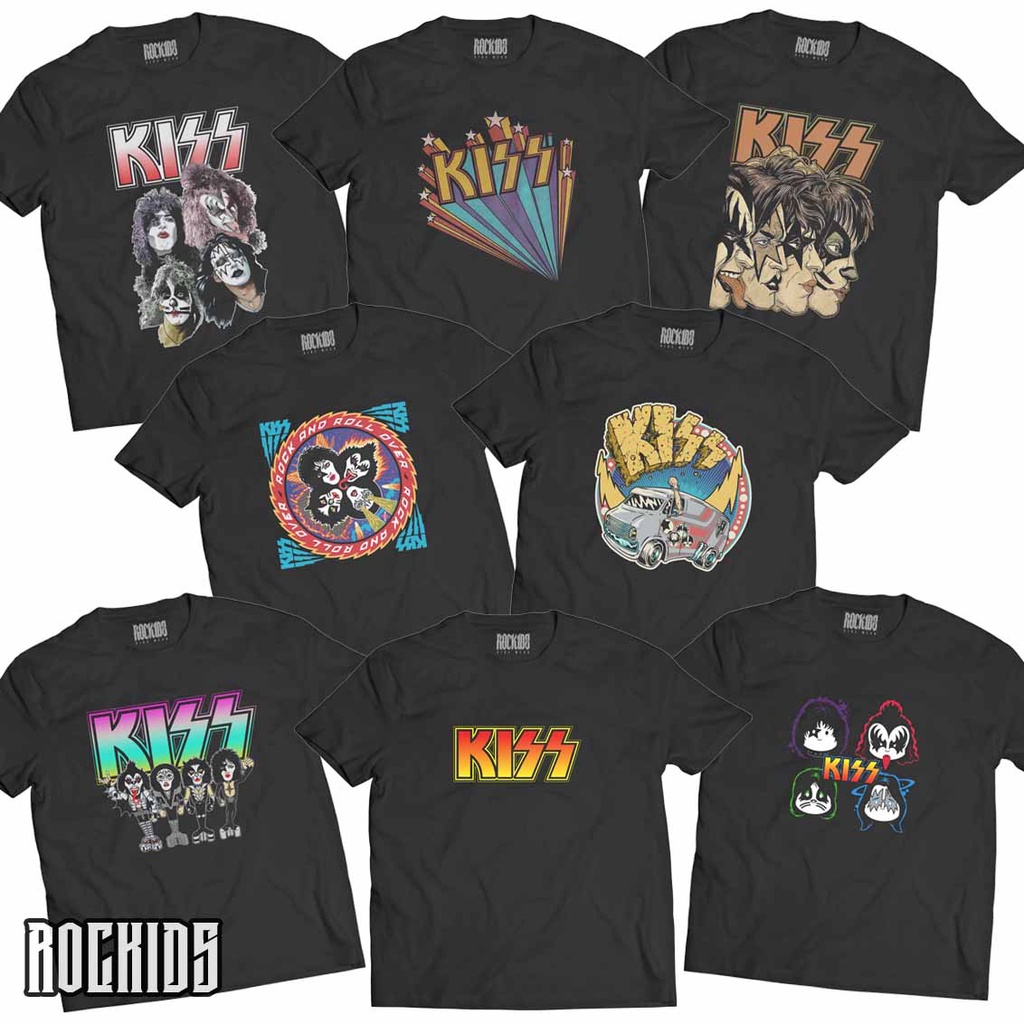 ROCKIDS - KISS - TSHIRT - TEES - KIDSWEAR - KAOS BAND - KAOS BAND KISS - KAOS KISS - TSHIRT KISS - T