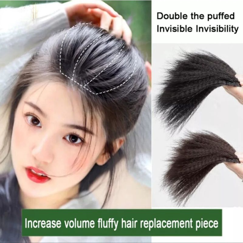 WIG PENAMBAH VOLUME RAMBUT PENGEMBANG RAMBUT PENGGANTI SASAK RAMBUT PALSU KOREAN STYLE HAIR SINTETIS