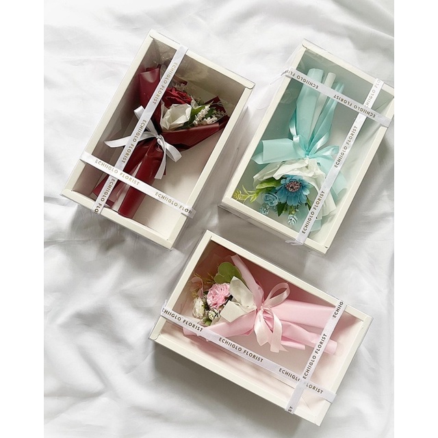 Hadiah Valentine Wedding Pernikahan Birthday Dinner Mini Bouquet Sweet Flower Box Premium