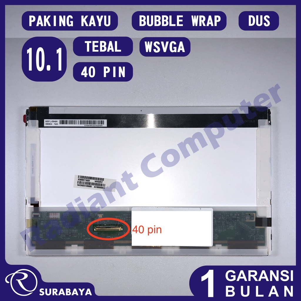 LCD LED Toshiba Mini NB200 NB205 NB250 NB255