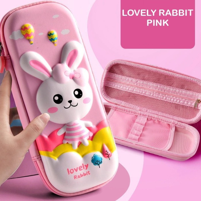 

Kotak Pensil 3D Karakter kelinci bunny kado ultah anak perempuan