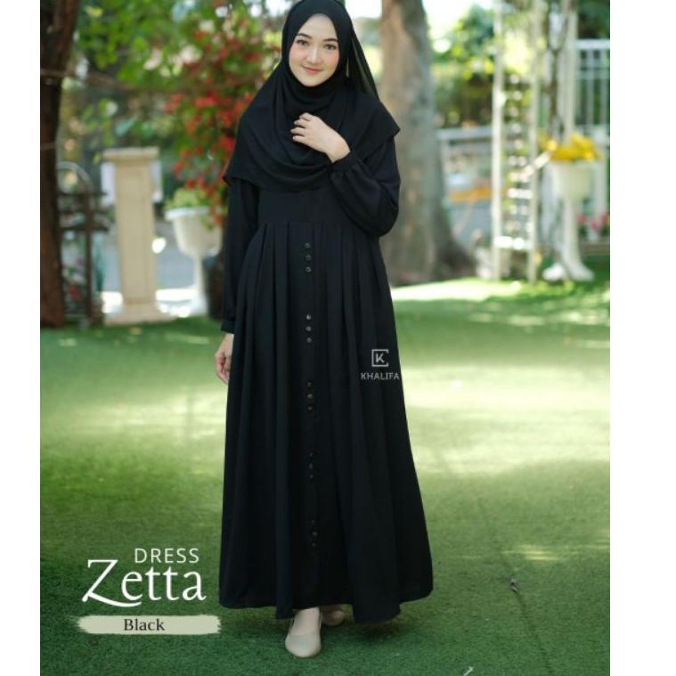 NEW STOCK Gamis Polos Premium Warna Hitam Gamis Syari Wanita Remaja